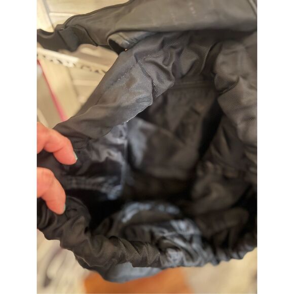 VERSACE PARFUMS Medusa Head Black Nylon Drawstring Flap Backpack EUC - Picture 11 of 11